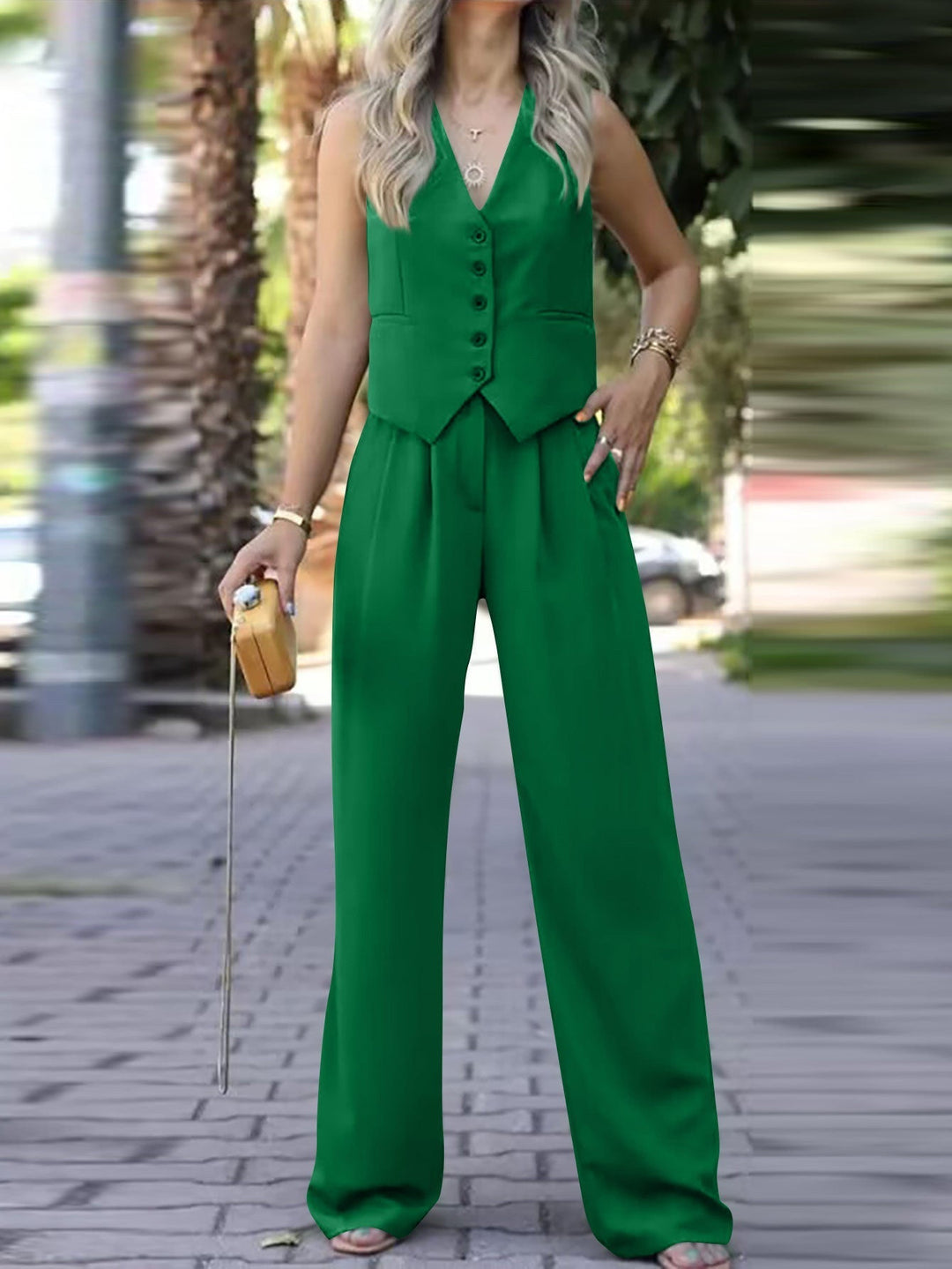 Sophia | Chic And Modern Two Piece Pantsuit Set