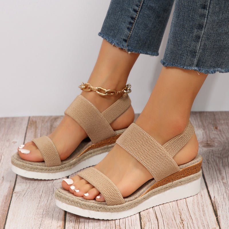 Emilia | Orthopedic Platform Sandals with Crisscross Straps
