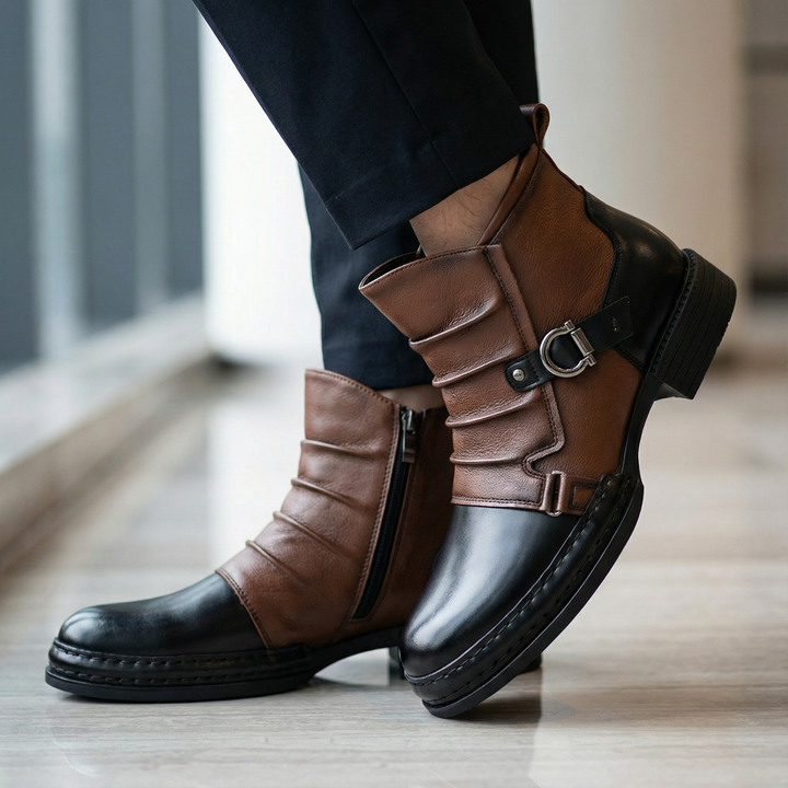 Cavalier | Ankle Boots – Stylish Two-Tone Design for Women
