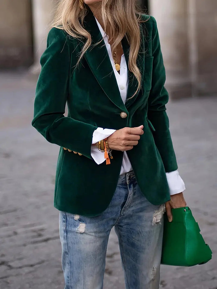 Margot | Blazer en velours luxueux pour femmes