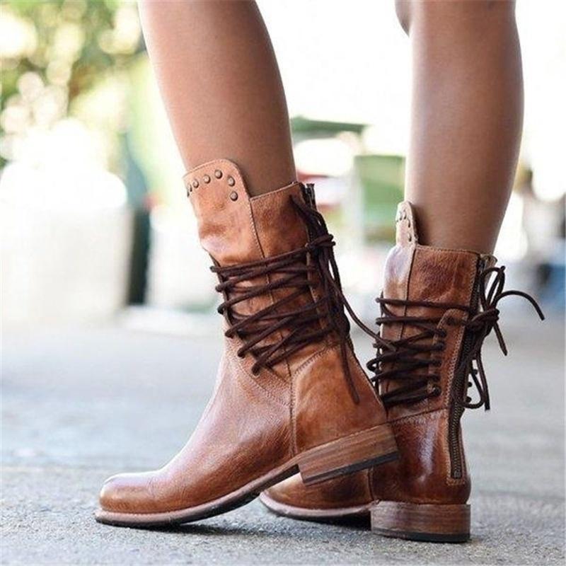 Avery | Western-Inspired Lace-Up Ankle Boots With Everyday Comfort