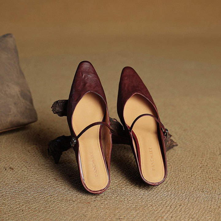 Sarah | Elegant And Pointed Toe Mules