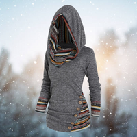 Camille | Cozy And Bohemian Tribal Print Fleece Hoodie