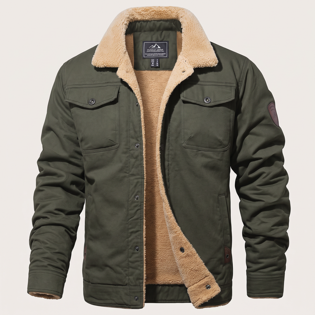 Kairo | Fleece Bomber Jacket – Rugged Comfort for Men