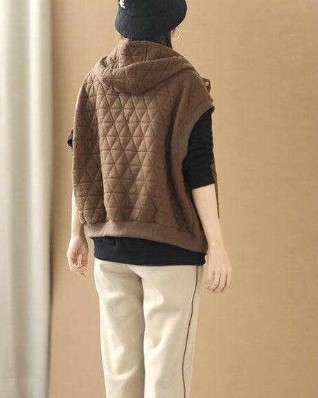 Christine | Sporty Hooded Insulated Winter Vest