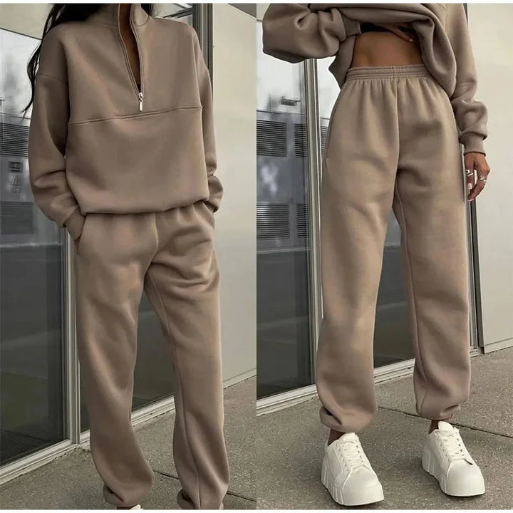 Heike | Soft And Effortless High-Waisted Lounge Two Piece Set