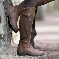 Audrey | Elegant And Waterproof Leather Riding Boots for Women