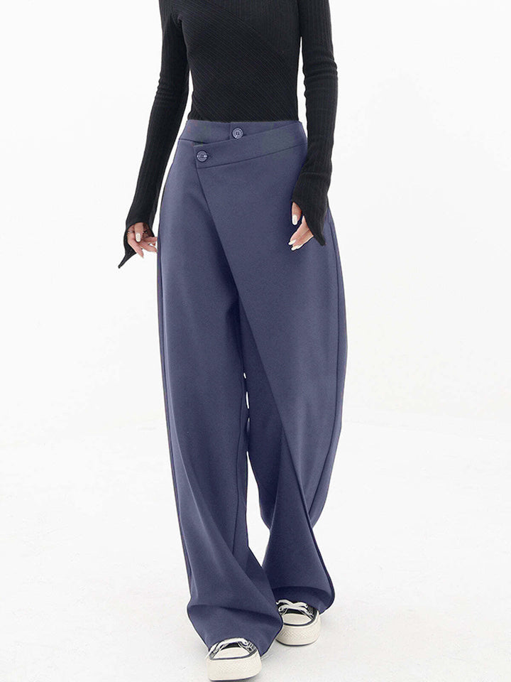 Sophia | Edgy And Stylish Asymmetrical Wide Leg Baggy Pants