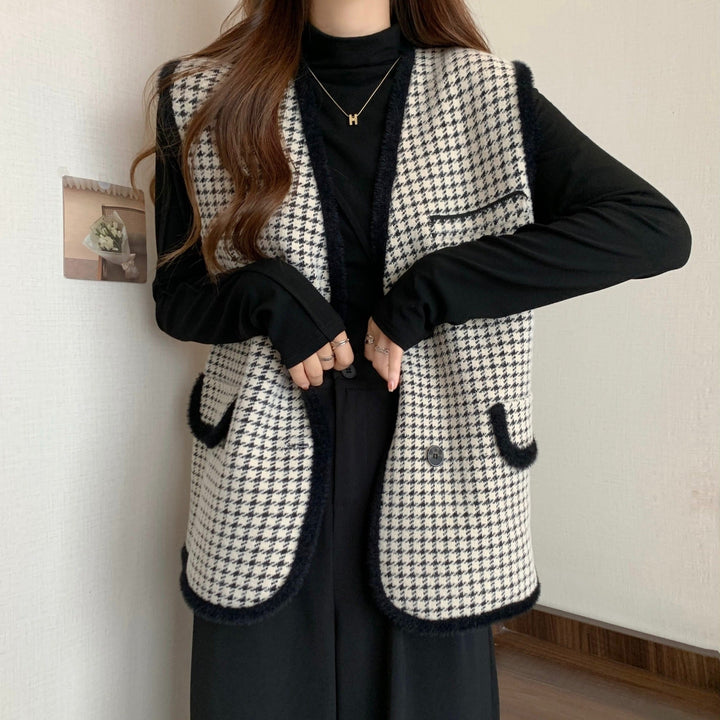 Freya | Elegant Double-Breasted Structured Tailored Vest