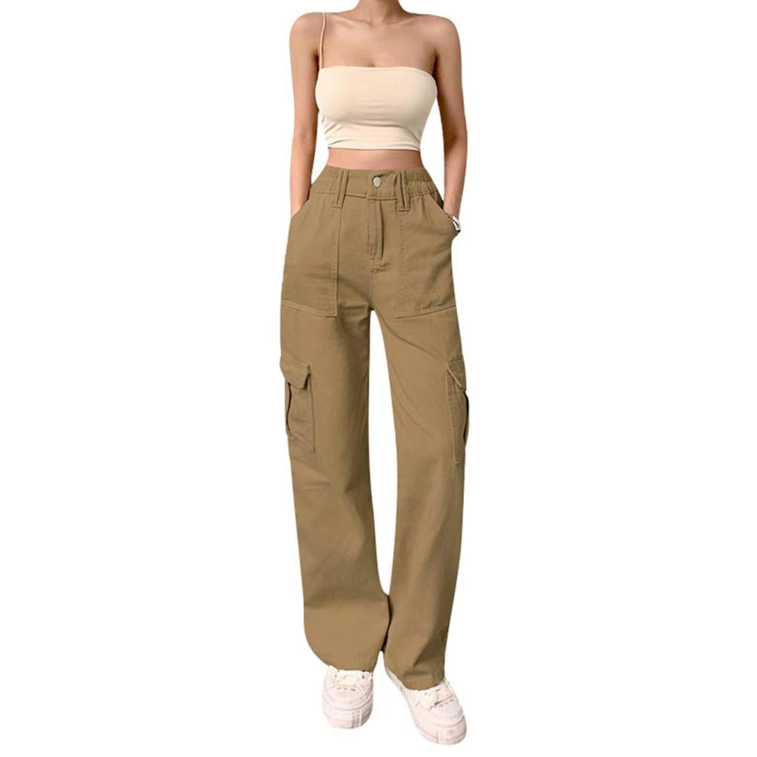 Elena | Women's Stylish Relaxed Cargo Pants with Adjustable Waist