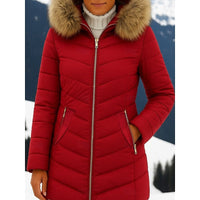 Sienna | Feminine And Warm Hooded Quilted Puffer Jacket