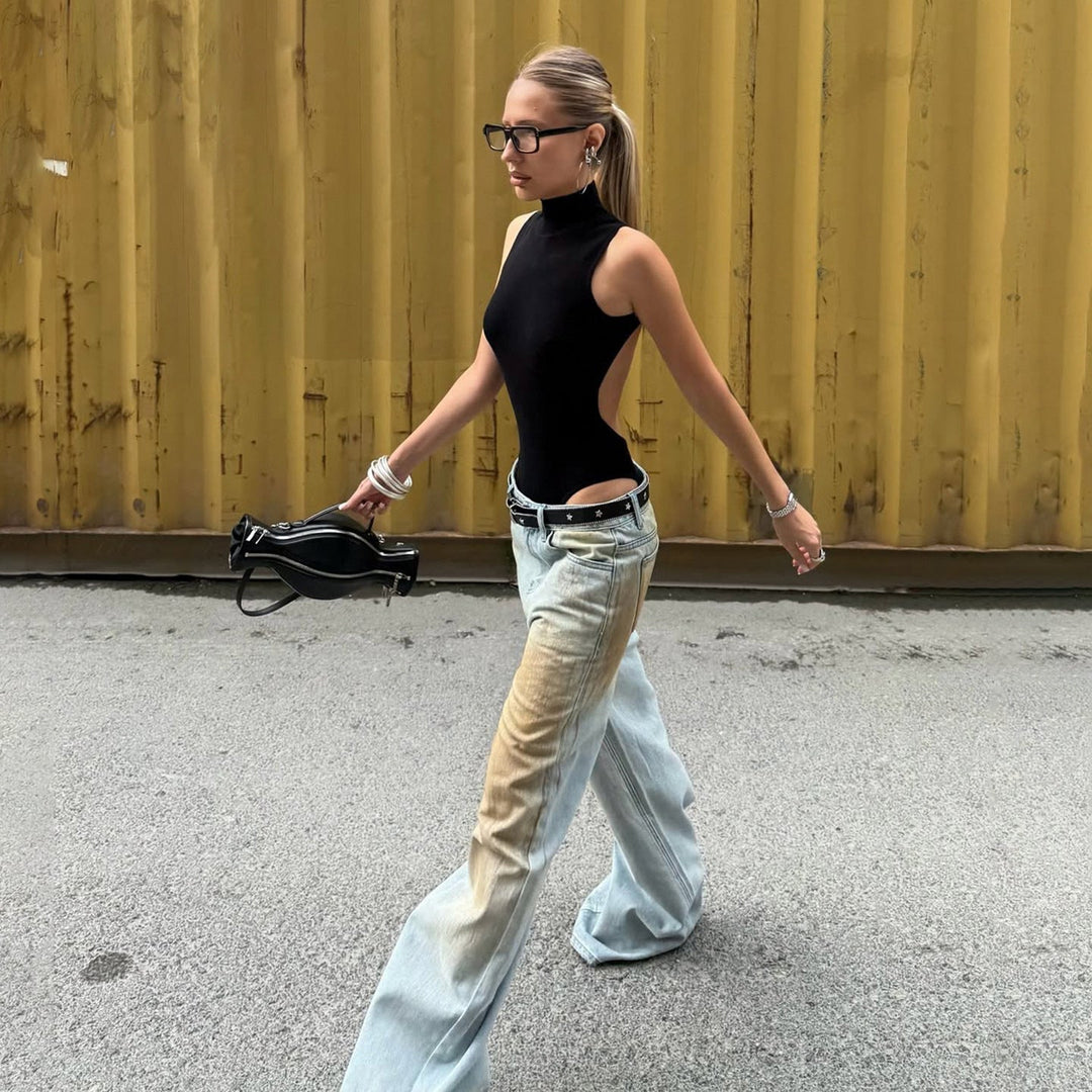 Isabella | Vintage-Washed And Trendy Wide Leg Jeans