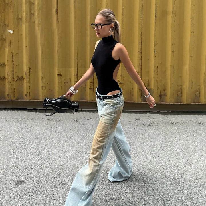 Isabella | Vintage-Washed And Trendy Wide Leg Jeans