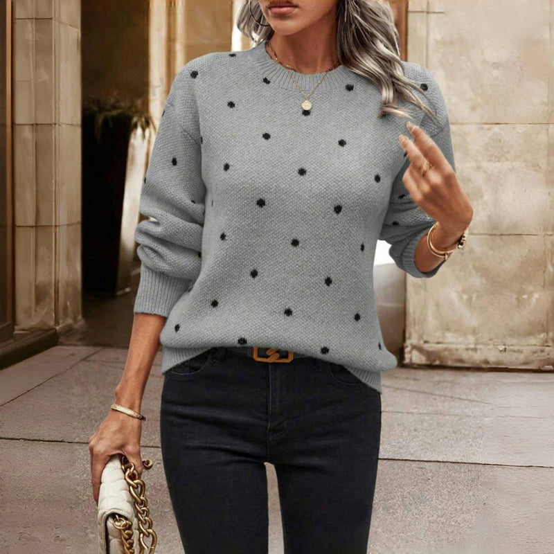 Charlotte | Stylish And Comfort Dotted Knit Sweater