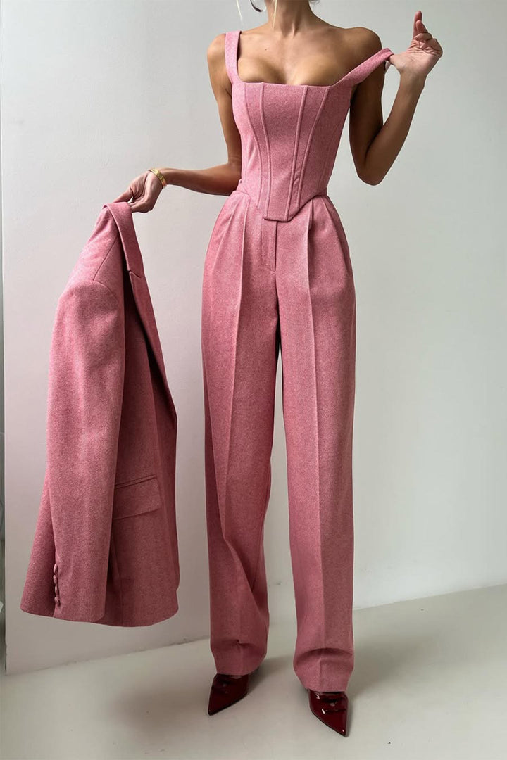 Seraphina | Sophisticated Three-Piece Blazer Set with Tailored Style