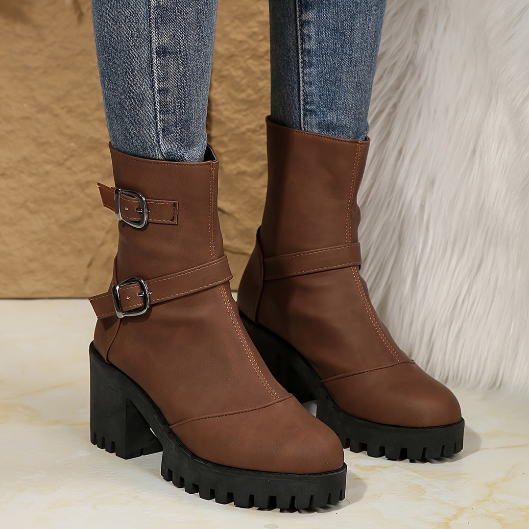 Isabella | Chic And Modern Ankle Boots With Block Heel