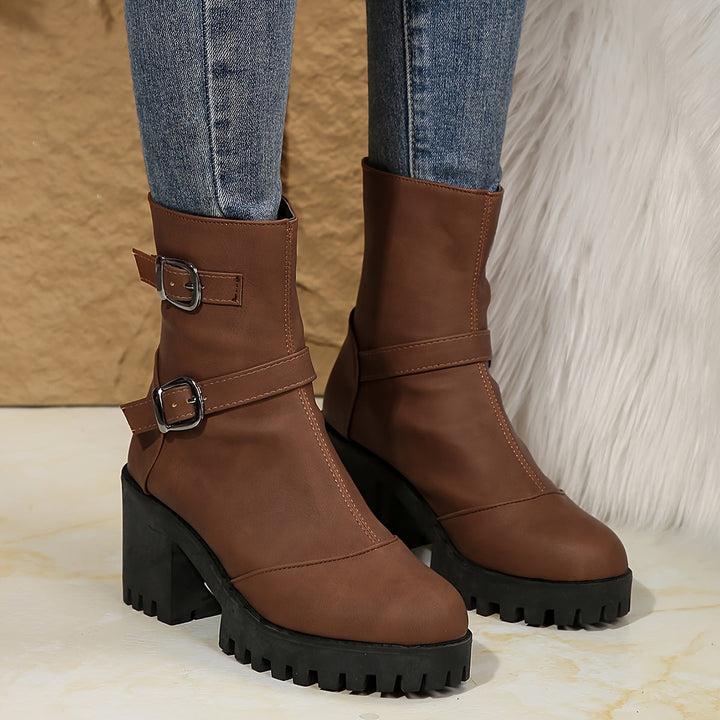 Isabella | Chic And Modern Ankle Boots With Block Heel