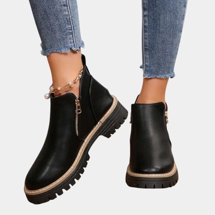 Zerina | Comfort Leather Boots – Elegant Versatile Style for Women