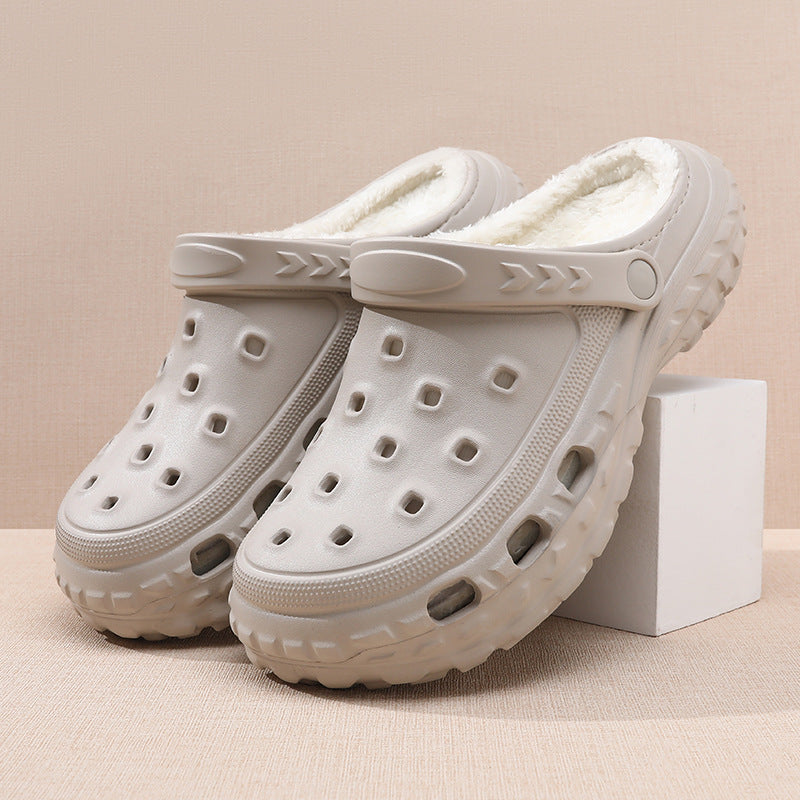 Ralf | Warm Fleece-Lined Thermal Slip-On Clogs