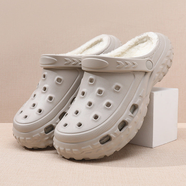 Ralf | Warm Fleece-Lined Thermal Slip-On Clogs