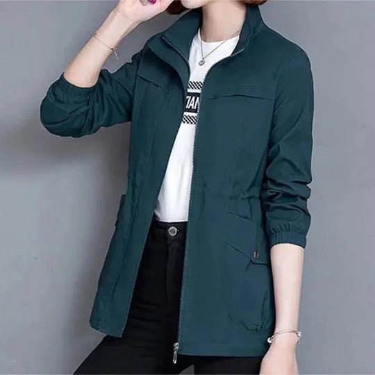 Roxanne | Waterproof Cinched-Waist Jacket for Everyday Style