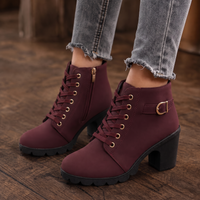 Kristin | Stylish and Comfortable Women's Chunky Heel Ankle Boots