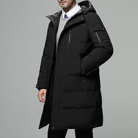Julian | Comfortable And Warm Hooded Longline Puffer Jacket