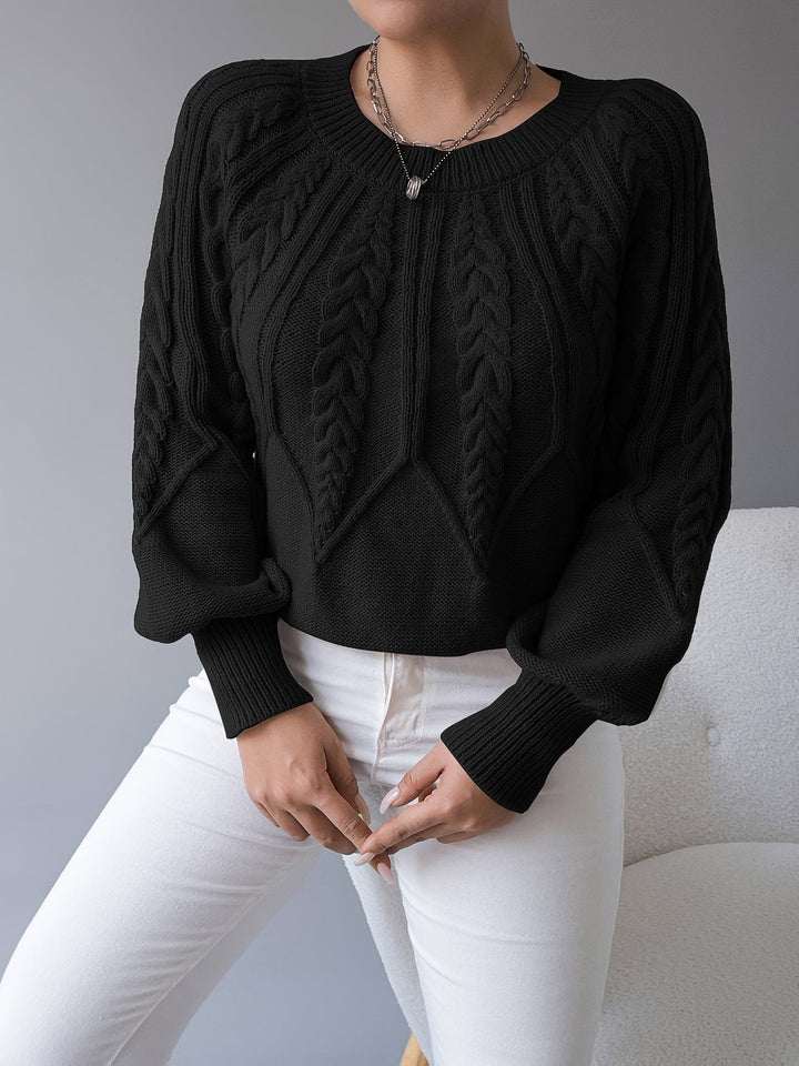 Ellis | Cable-Knit Sweater – Cozy Textured Style for Women
