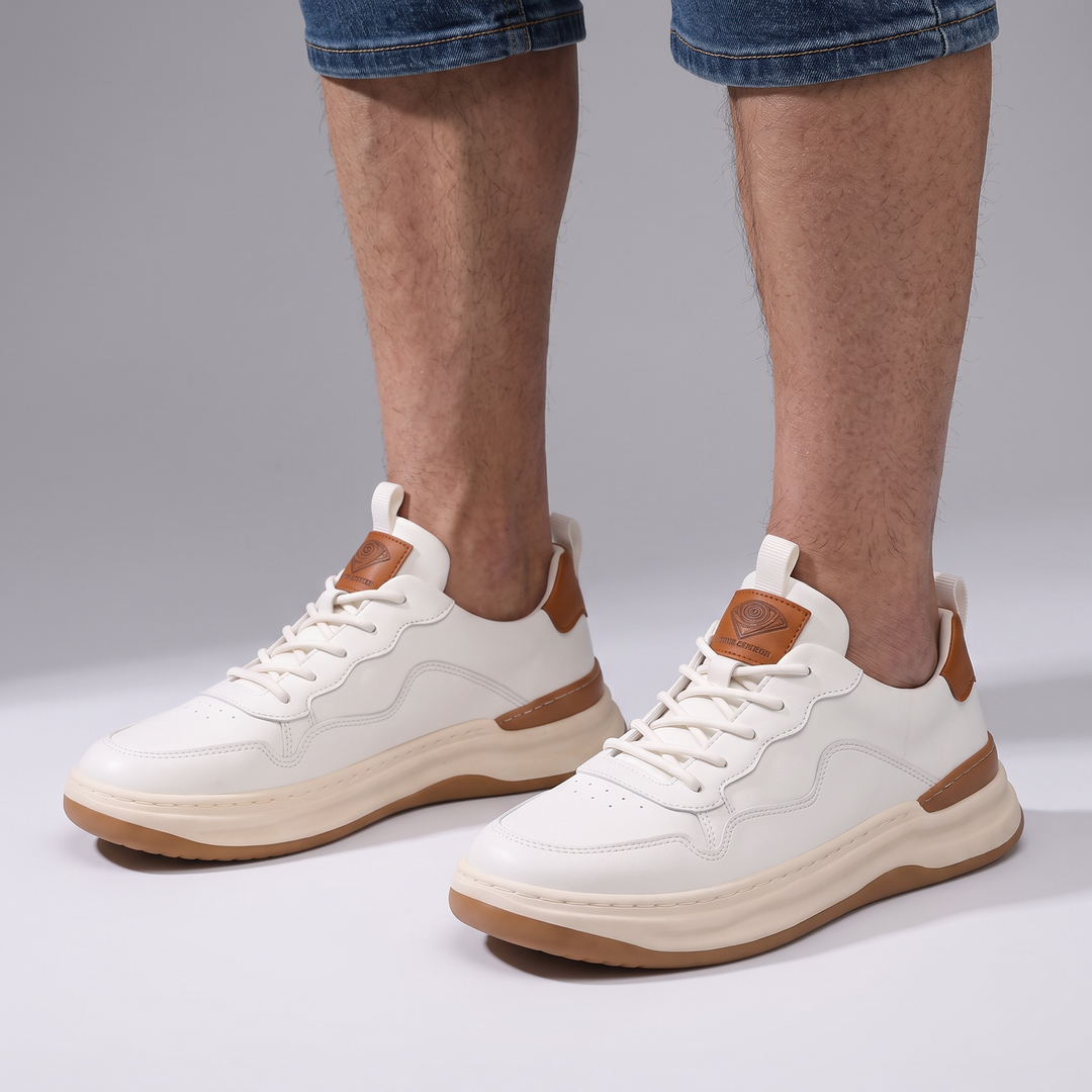 Hudson | Leather Sneakers – Premium Comfort for Men
