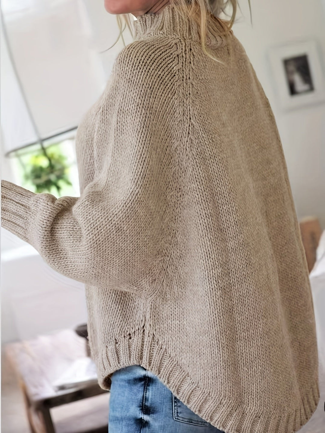 Corinna | Cable-Knit Sweater – Cozy High-Neck Style for Women