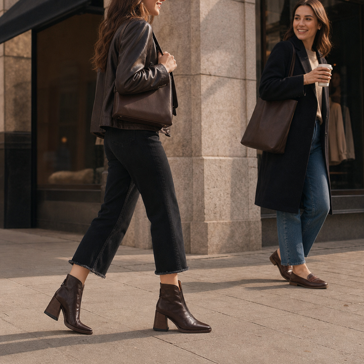 Norielle | Ankle Boots – Sculpted Heel Style for Women