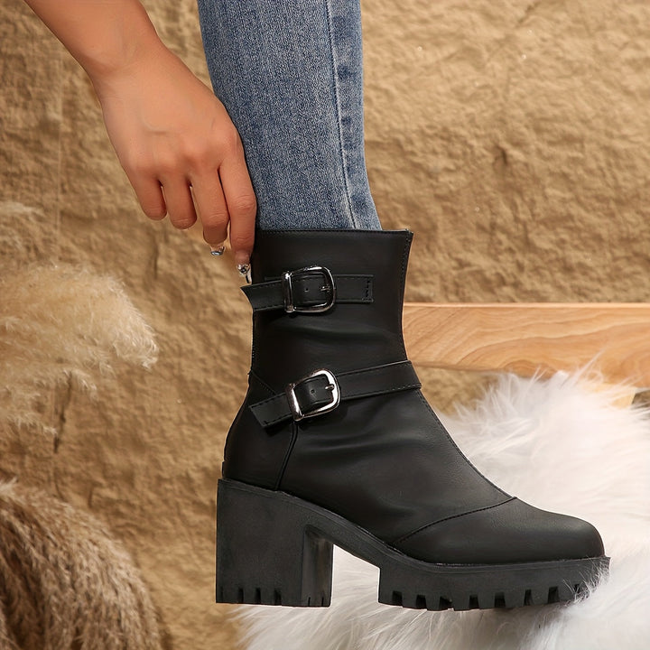 Isabella | Chic And Modern Ankle Boots With Block Heel