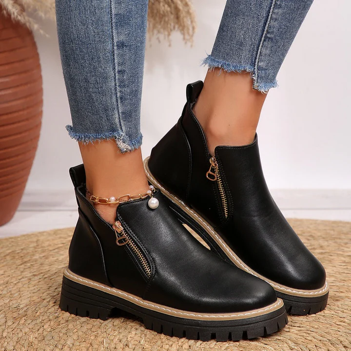 Zerina | Comfort Leather Boots – Elegant Versatile Style for Women