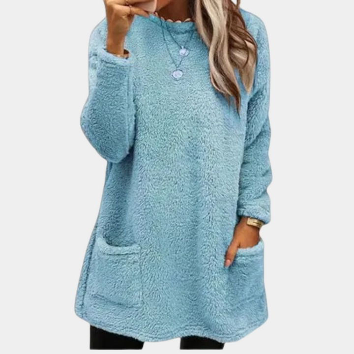 Chloe | Cozy Pocket-Detail Relaxed Everyday Sweatshirt