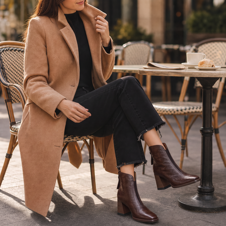 Norielle | Ankle Boots – Sculpted Heel Style for Women
