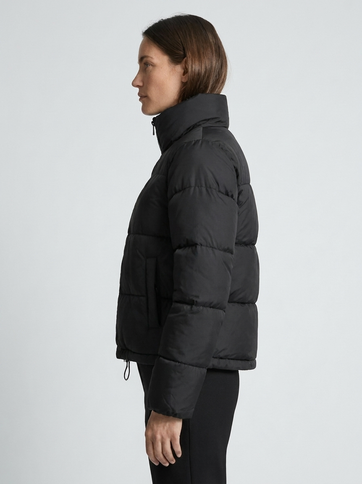 Velora | Puffer Jacket – Stylish Stand Collar for Women