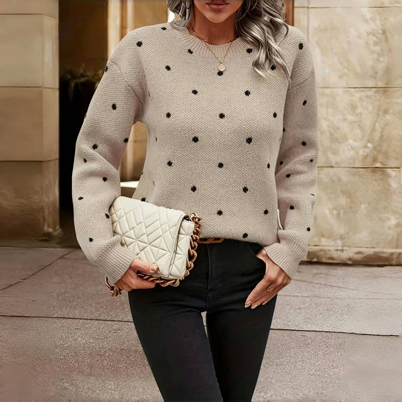 Charlotte | Stylish And Comfort Dotted Knit Sweater