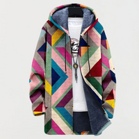 Georgina | Trendy And Artistic Geometric Print Hoodie