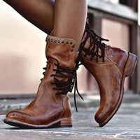 Avery | Western-Inspired Lace-Up Ankle Boots With Everyday Comfort