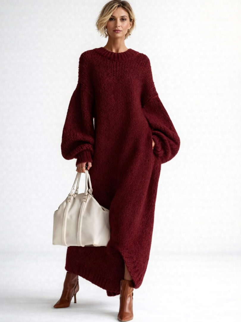 Chunky Knit Maxi Sweater Dress
