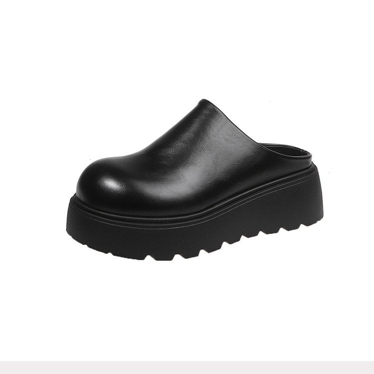 Maya | Chic Synthetic Leather High-Platform Clogs