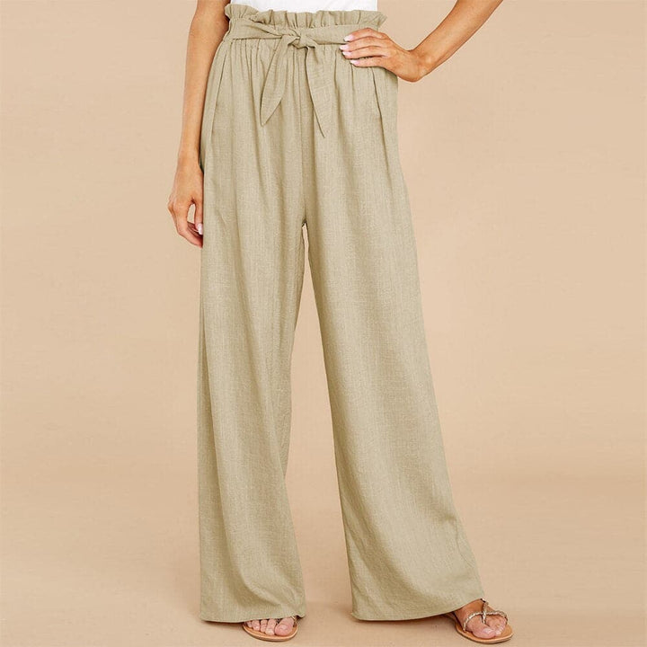 Seraphina | High-Waisted Tie-Belt Wide Leg Pants