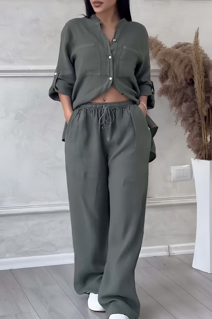 Grace | Elegant And Breezy Linen Two Piece Set