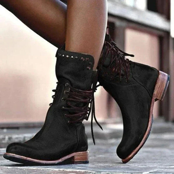Avery | Western-Inspired Lace-Up Ankle Boots With Everyday Comfort