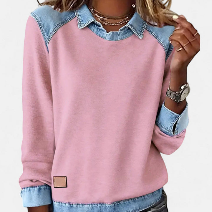 Gemma | Modern And Comfortable Long-Sleeve Knit Sweatshirt