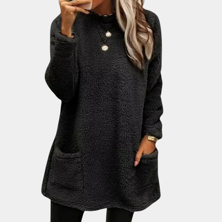 Chloe | Cozy Pocket-Detail Relaxed Everyday Sweatshirt
