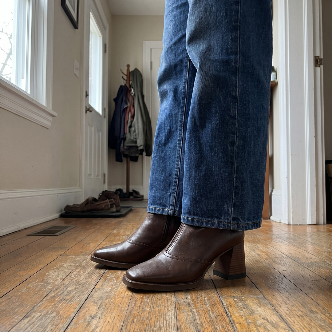 Whitney | Leather Ankle Boots – Elegant Everyday Style for Women