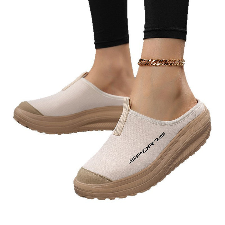 Hannah | Breathable Fabric Elastic Band Slip-On Clogs