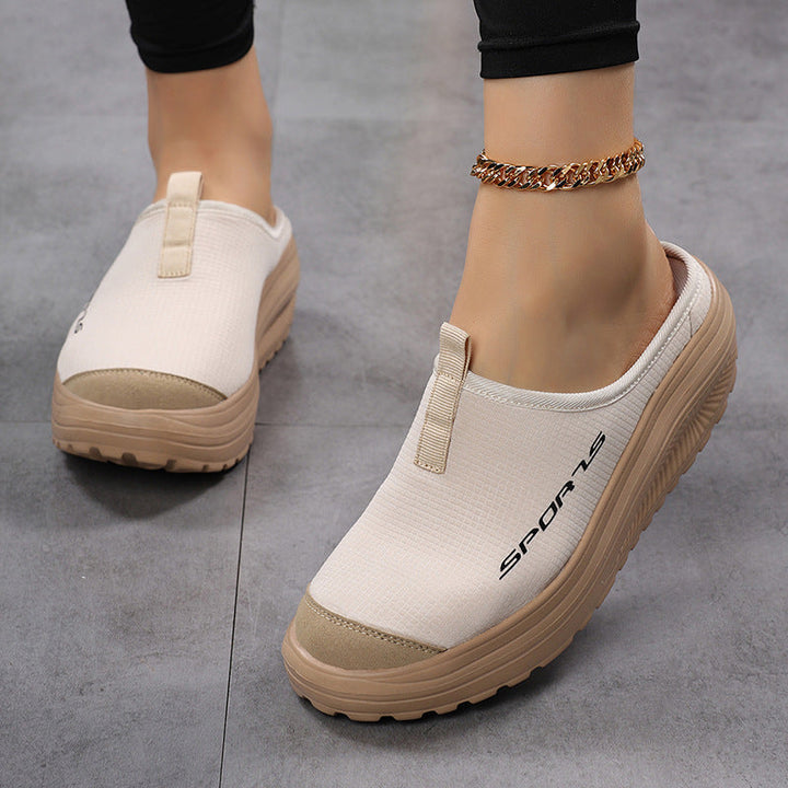 Hannah | Breathable Fabric Elastic Band Slip-On Clogs
