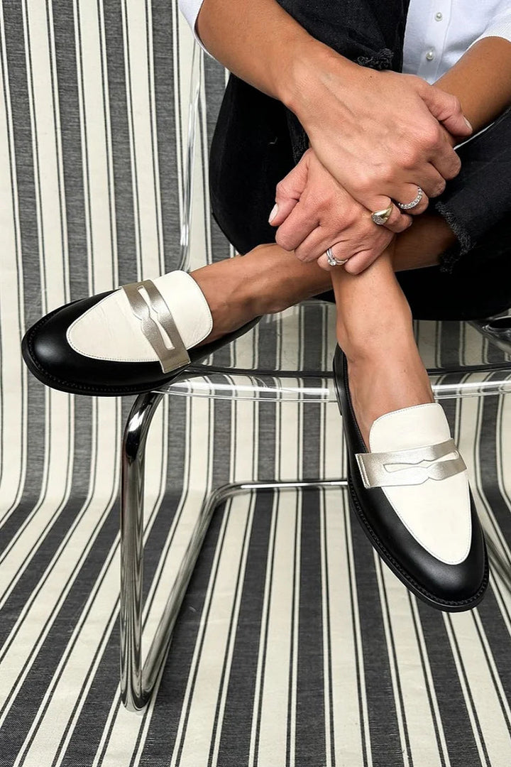 Aurelia | Sophisticated And Stylish Two-Tone Loafers